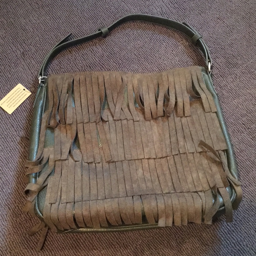 Free People Olive Green Handbag
